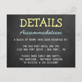 Tarjetas de detalle de Boda de tipografía de pizar