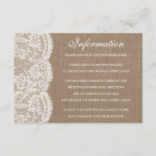 Tarjetas de detalle de la colección de Bodas Burla