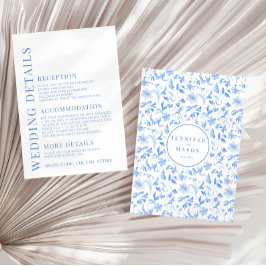 Tarjetas de detalles bodas florales pintadas a man