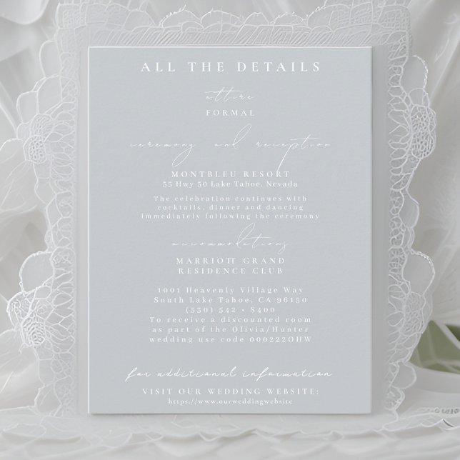 Tarjetas de Detalles de Boda con Ramo Floral (Subido por el creador)