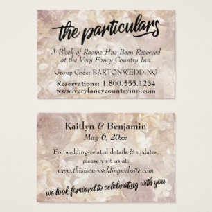 Tarjetas de detalles de boda vintage, florales y d
