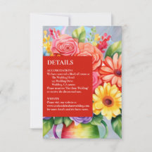 Tarjetas de Detalles de Flores Coloridas de Arcoír