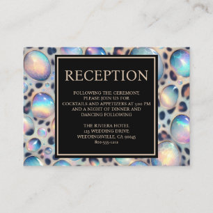Tarjetas de Detalles de Recepción Exóticos y Elega
