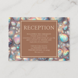 Tarjetas de Detalles de Recepción Exóticos y Elega