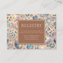 Tarjetas de Detalles de Registro de Regalos Exótic