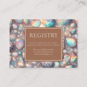 Tarjetas de Detalles de Registro de Regalos Exótic