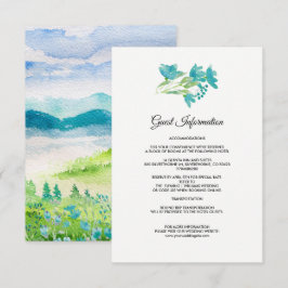 Tarjetas de detalles del Boda de las montañas Wild