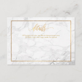 TARJETAS DE DETALLES PixDezines/MARBLE+ORO FAUX