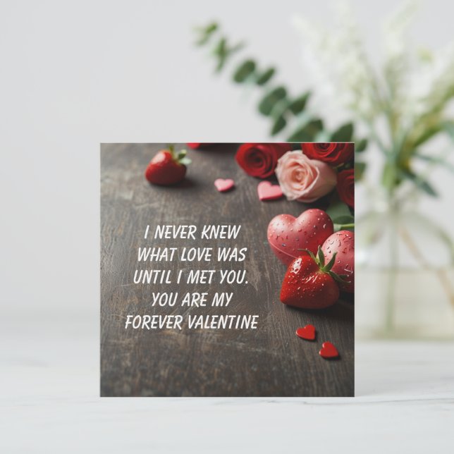 Tarjetas de día de San Valentín de amor (Anverso de pie)