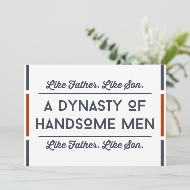 Tarjetas de día divertidas de los padres de Son (Anverso de pie)