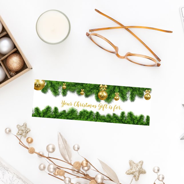 Tarjetas de dibujo de Garland Secret Santa Name (Subido por el creador)