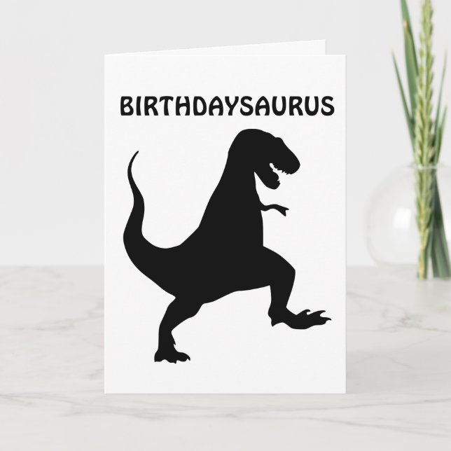 TARJETAS DE DINOSAURIO DE CUMPLEAÑOS DE BIRTHDAYSA (Anverso)