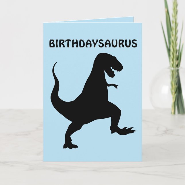 TARJETAS DE DINOSAURIO FUNNY BIRTHDAY (Anverso)