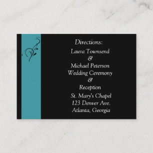 Tarjetas de dirección Aqua Elegance