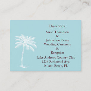 Tarjetas de dirección Blue Beach Getaway