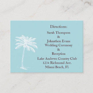 Tarjetas de dirección Blue Beach Getaway