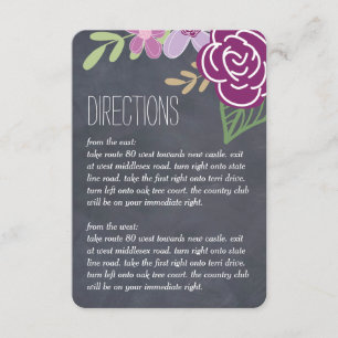 Tarjetas de dirección de Boda de radiantes florals