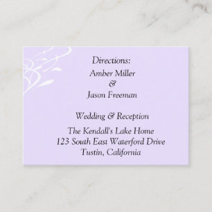 Tarjetas de dirección de Lavendar Ligero e Inalámb