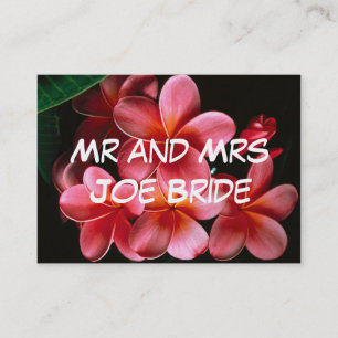 Tarjetas de dirección de nuevo hogar florales rosa