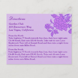 Tarjetas de dirección de Personalizado de flores m