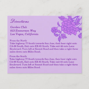 Tarjetas de dirección de Personalizado de flores m