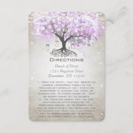 Tarjetas de dirección del Boda de lavanda del radi