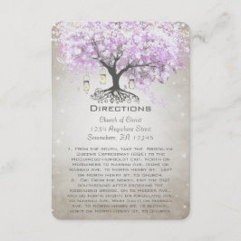 Tarjetas de dirección del Boda de lavanda del radi