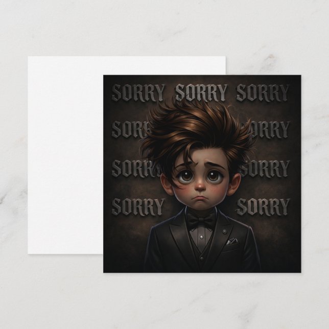 Tarjetas de disculpa  (Anverso / Reverso)