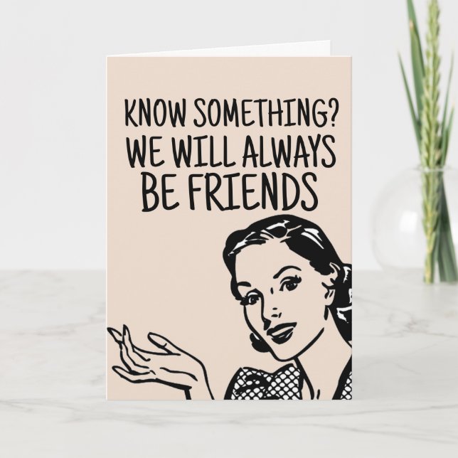 TARJETAS DE DIVERSIÓN PARA MUJERES RETRO BESTIE BI (Anverso)