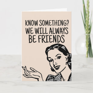 TARJETAS DE DIVERSIÓN PARA MUJERES RETRO BESTIE BI