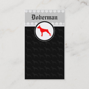 Tarjetas de Doberman