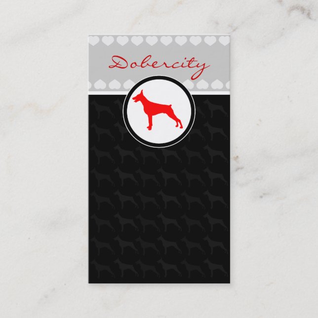 Tarjetas de Doberman (Anverso)