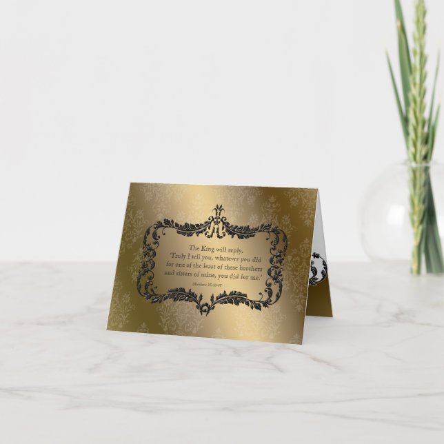 Tarjetas de donación de Navidades personalizados (Anverso)