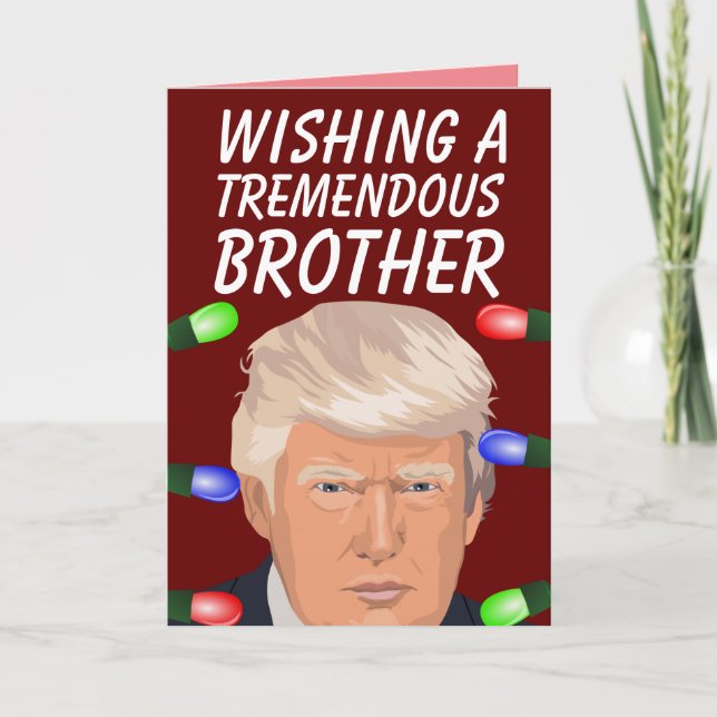 TARJETAS DE DONALD TRUMP TREMENDOUS HERMANOS NAVID (Anverso)