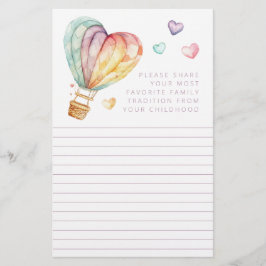 Tarjetas de ducha de tradición familiar favorita