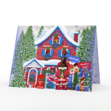 Tarjetas de duendes de Santa pequeñitos