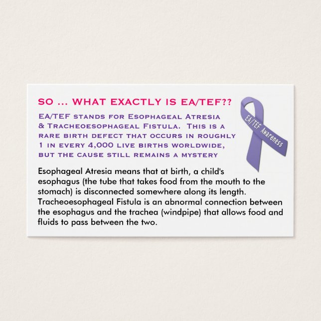 Tarjetas de Educación EA/TEF (Frente)