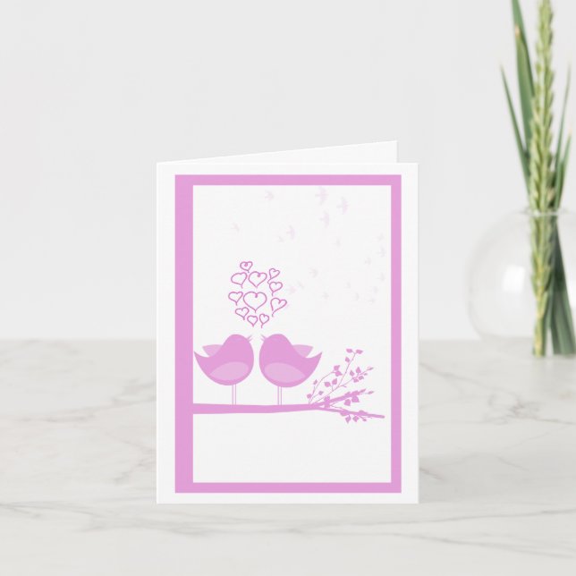 Tarjetas de El día de San Valentín de Aves Aves Av (Anverso)