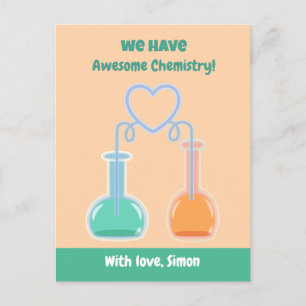 Tarjetas de El día de San Valentín de ciencias de