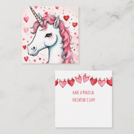 Tarjetas de El día de San Valentín de unicornio