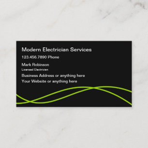 Tarjetas de Electricista Geniales