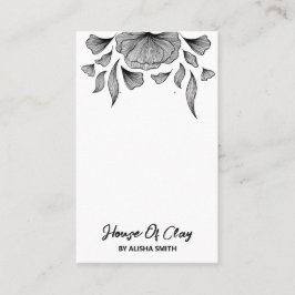 Tarjetas de empaque de estilo blanco de arte moder