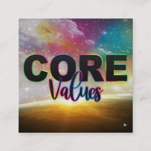 Tarjetas de empoderamiento de valores centrales