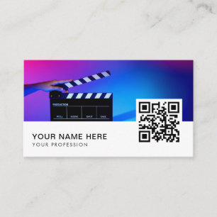 tarjetas de empresa de cineasta Código QR