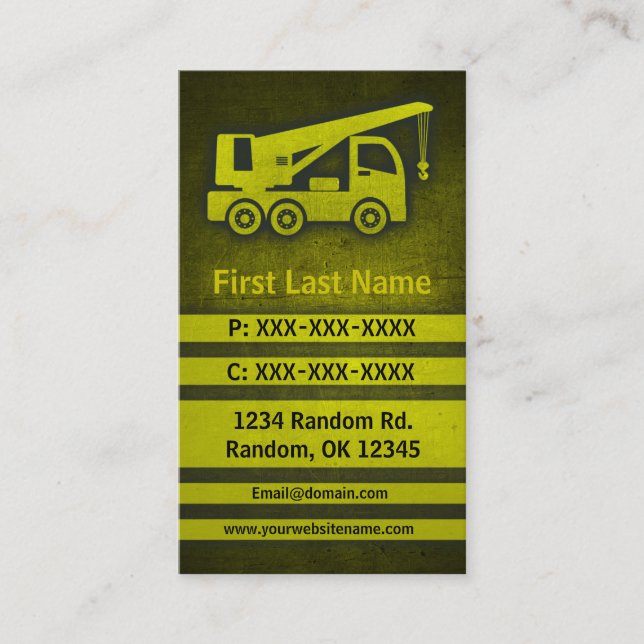 Tarjetas de encargo de la construcción del grunge (Anverso)