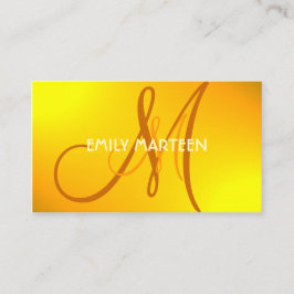 Tarjetas de encargo del monograma marrón