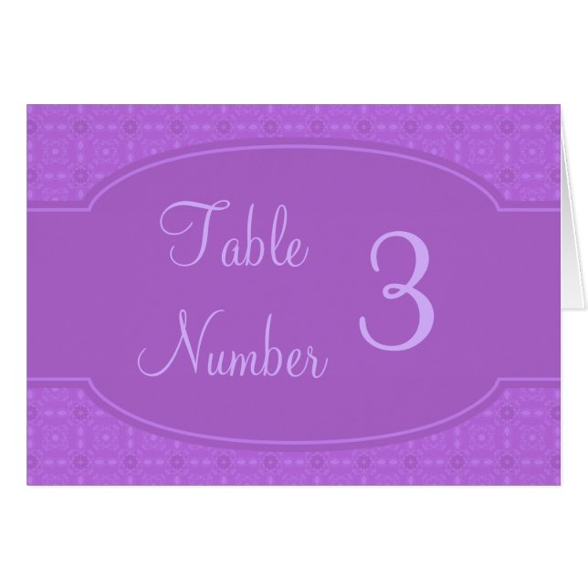 Tarjetas de encargo del número de la tabla de la (Anverso (Horizontal))