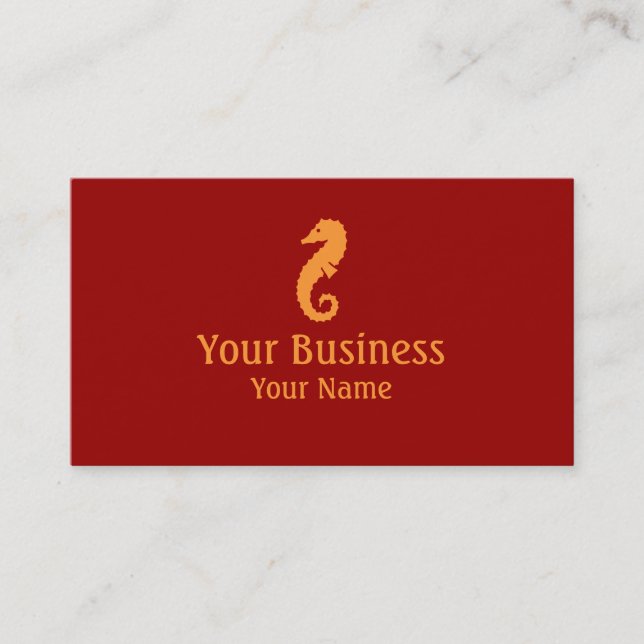 Tarjetas de encargo simples del tema anaranjado (Anverso)