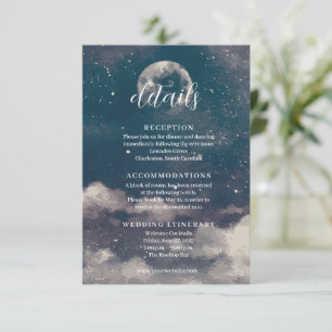 Tarjetas de Encerramiento de Boda Nocturna con Luz