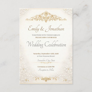 Tarjetas de Encerramiento de Boda Personalizadas y